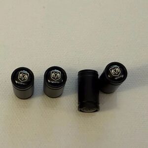 Dodge Valve Stem Caps in Black Set of 4 NWT